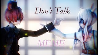 {MMD x FNAF2} .:Don't Talk MEME:. (Toy Freddy and The Mangle) [60 FPS]