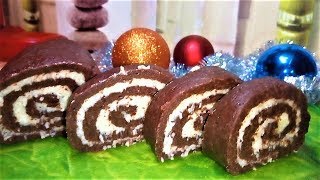 Простой и Вкусный Домашний Рулет БЕЗ ВЫПЕЧКИ Bounty