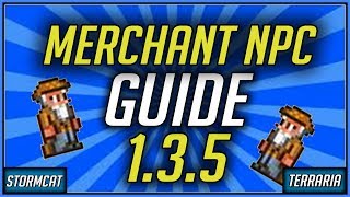 MERCHANT NPC GUIDE TERRARIA 1.3.5 CONSOLE / PC TUTORIAL 2019 - HOW TO GET THE MERCHANT NPC TERRARIA
