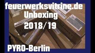 Unboxing - Feuerwerksvitrine Bestellung für Silvester 2018/2019