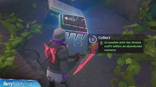 Fortbyte #62: Accessible with the Stratus Outfit Within an Abandoned Mansion - Fortnite