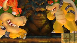 New Super Mario Bros Wii - Giant Bowser VS Giant Bowser