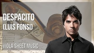 EASY Viola Sheet Music: How to play Despacito by Luis Fonsi