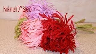 Como Haser Flores Crisantemos De Papel Crepe