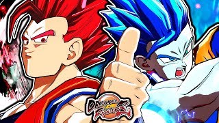 Dragon Ball FighterZ PC Mods: Super Saiyan God Red Gohan Transforms Super Saiyan Blue Mod Gameplay
