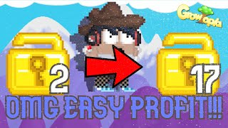 HOW TO PROFIT WITH 2 WLS FAST!!! (2019) Growtopia | How to profit