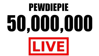 ► PEWDIEPIE LIVE SUBSCRIBER COUNT ◀ 50,000,000 PEWDIEPIE DELETE CHANNEL ?! HUGE GIVEAWAY!!!
