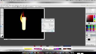 Making a candle flame in sumo paint