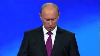 В.Путин-Д.Медведев.Съезд партии Единая Россия.24.09.11.Part 5