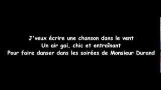 Je m'appelle Henri de Daniel Balavoine avec les paroles