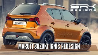 Maruti Suzuki Ignis Rear Redesign - Rendering | SRK Designs