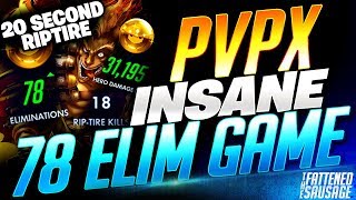 Rank 1 Junkrat "PVPx" Gets 78 ELIMS & 20 SECOND TIRE!!