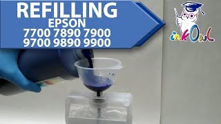 InkOwl Refillable Cartridges for Epson Stylus Pro 7700, 7890, 7900, 9700, 9890, 9900