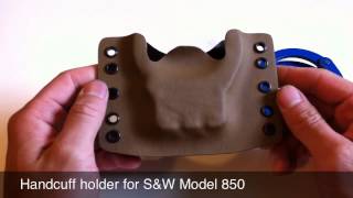 Kydex Handcuff Holder for Peerless Hinged Handcuff Model 850B