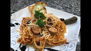 Spaghetti con Salchicha Italiana ? con mi Gordito Sexy?