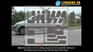 Hướng dẫn thi Sa Hình bằng B2 - Bài 6 - Đường vòng quanh co - http://motohanoi.mov.mn/