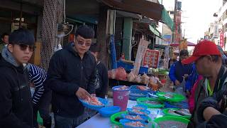 11 超大一把鮭魚骨100元 中彰海王子 海鮮叫賣 叫賣哥 烏日火車站