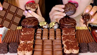 ASMR MINI CHOCOLATE MOUSSE, CADBURY CHOCOLATE CREME EGGS, KINDER CHOCO FRESH, POCKY, CREAM CAKE 먹방