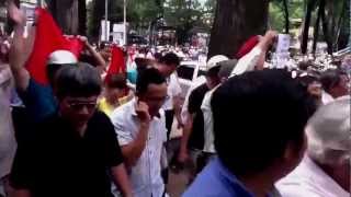 Biểu Tình Chống Trung Quốc Sáng Nay Tại Sài Gòn (1/7/2012)