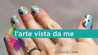 Nail art with washi tape/ Washi tape mania - Smalto semipermanente tutorial