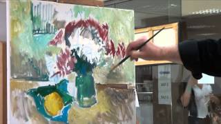 Андрей КУЛАГИН,мастер класс,масло,холст, рисуем цветы