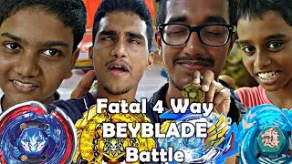 BEYBLADE FATAL FOUR WAY BATTLE IN DESI STYLE