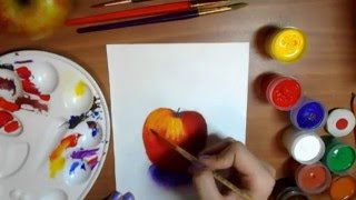 "Рисуем вместе" Яблоко