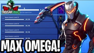 UNLOCKING LEVEL 80 "OMEGA FULL ARMOR" UPGRADE! Season 4 Fortnite Battle Royale Live Gameplay