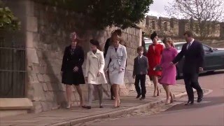 La Reina Isabel II reúne a casi toda su familia en la Misa de Pascua | Diez Minutos