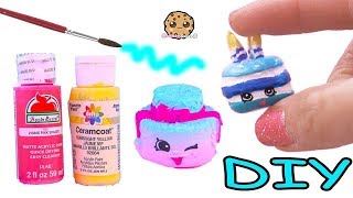 Custom Cake ! DIY Do It Yourself Clay Shopkins Painting Craft Toy Video