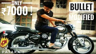 BULLET Modification in Cheap ! | Chhota Punjab Silencer, PRADA Alloys | DELHI | Tushar 51NGH