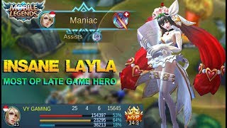 Mobile Legends - INSANE LAYLA! The Most OP Late Game Hero Ever