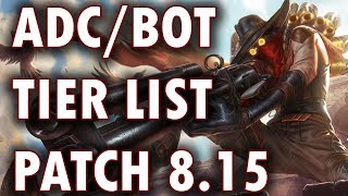 ADC/Bot Lane Tier List Patch 8.15 ~ Crit ADCs Are Finally Back
