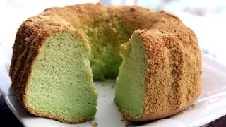 PANDAN CHIFFON CAKE - Bánh bông lan lá dứa