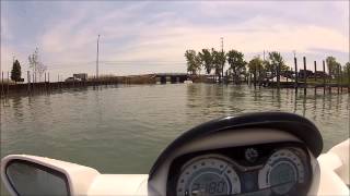 2008 Seadoo RXT Middle Channel ride Lake St. Clair GoPro HD
