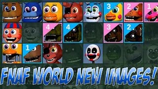 NEW FNaF World Images! | All FNaF World Characters!