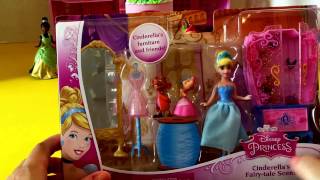 (美國玩具介紹)迪士尼 灰姑娘 故事場景 玩具組 Disney Cinderella Fairy-tale playset