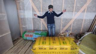 Тест утеплителей ч1 из 3. Объем, запах, пыль, вода