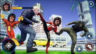 ► Flying Spiderwoman City Rescue Mission Boss Battle - Spider Boy San Andreas Crime City 2