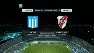 Fútbol en vivo. Racing - River Fecha 17. Torneo Primera División 2014. FPT.