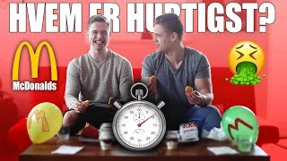 HVEM ER HURTIGST? | McDONALDS EDITION!