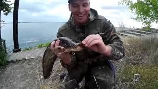 Рыбалка на реке с берега ловля на спиннинг сома судака леща бычка на ультралайт микроджиг