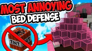 CREATING THE MOST ANNOYING BED DEFENSE IN HYPIXEL BEDWARS!