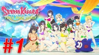Senran Kagura: Peach Beach Splash (PS4 WALKTHROUGH/GAMEPLAY) - Part 1 (Fanservice)