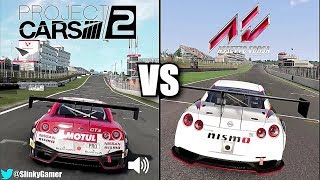 Project CARS 2 vs Assetto Corsa - Nissan GT-R GT3 @ Brands Hatch - Graphics and sound comparison