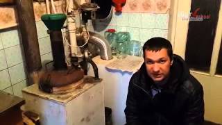 Как сделать и подключить самодельный котел длительного горения с водяной рубашкой! Уже в работе!