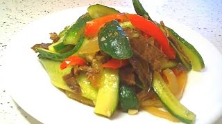 Огурцы с сердцем по корейски / Cucumbers, heart of Korean
