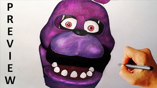 How to draw Bonnie jumpscare from Five Nights at Freddy's FNAF drawing tutorial preview