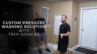 Matt and Troy Do Drywall... (Custom Install Pressure Washing Solution)