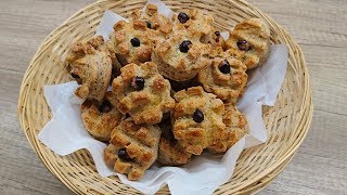 Töpörtyűs - babos pogácsa